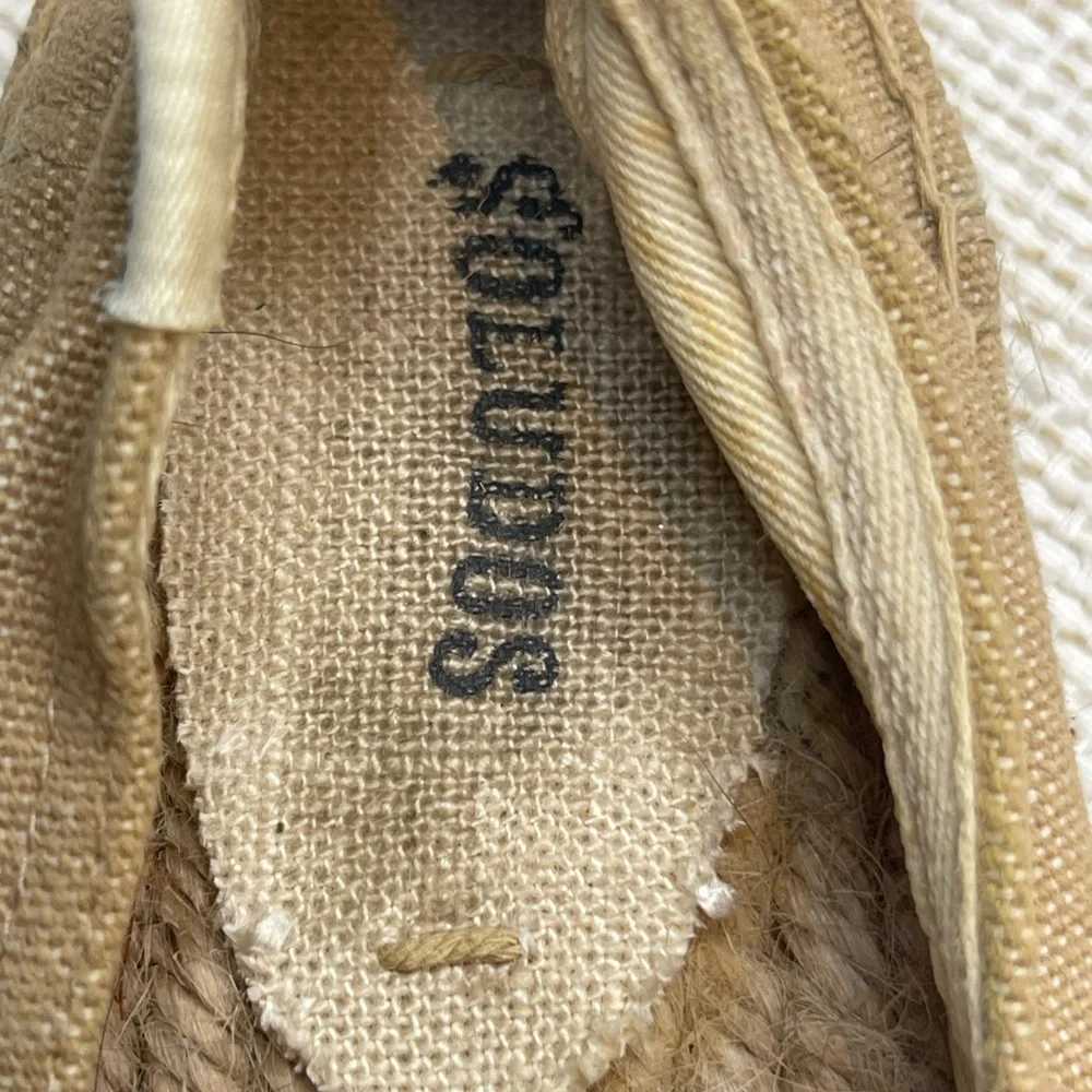 Soludos Womens Feminist Smoking Slipper Safari Tan Embroidered Flat 7.5